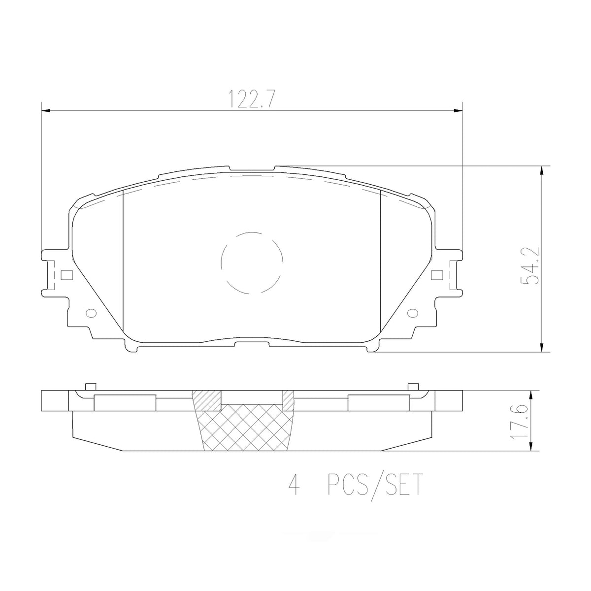 Brembo Front Ceramic Brake Pad P83101N for Toyota Vios 1.5