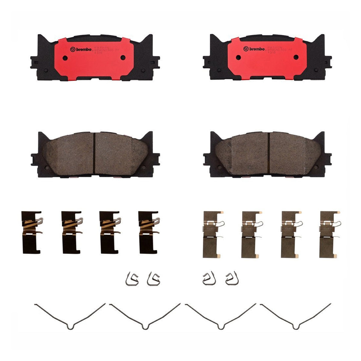 Brembo Front Ceramic Brake Pad P83117N for Toyota Camry XV40, XV50