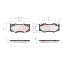 Load image into Gallery viewer, Brembo Front Ceramic Brake Pad P83140N for Toyota Fortuner 2011-2015, Hilux 2011-2015
