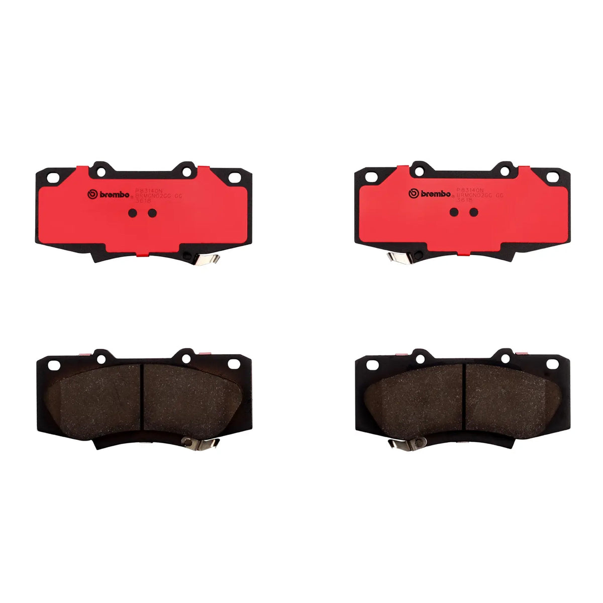 Brembo Front Ceramic Brake Pad P83140N for Toyota Fortuner 2011-2015, Hilux 2011-2015