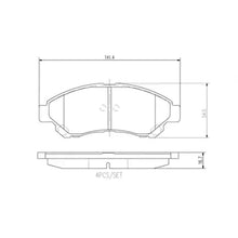 Load image into Gallery viewer, Brembo Front Ceramic Brake Pad P83190N for Toyota Rush 2018-Up
