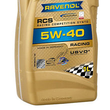 Load image into Gallery viewer, Ravenol Fully Synthetic USVO Racing RCS 5W40 1 Liter
