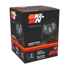 Load image into Gallery viewer, K&amp;N Universal Clamp-On Air Filter RE-0930 3" Inlet, 6" Height
