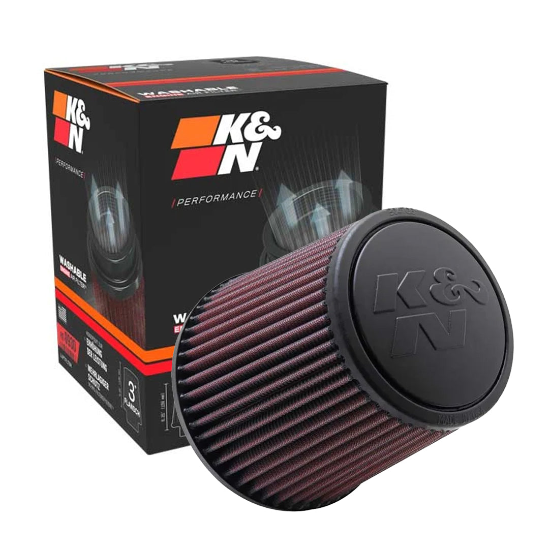 K&N Universal Clamp-On Air Filter RE-0930 3" Inlet, 6" Height