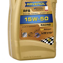 Load image into Gallery viewer, Ravenol Fully Synthetic USVO Racing RFS 15W50 1 Liter
