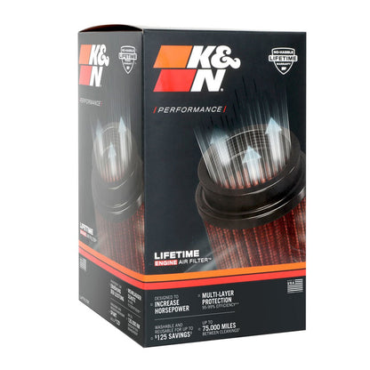 K&N Universal Clamp-On Air Filter RU-5111 3" Inlet, 5.75" Height