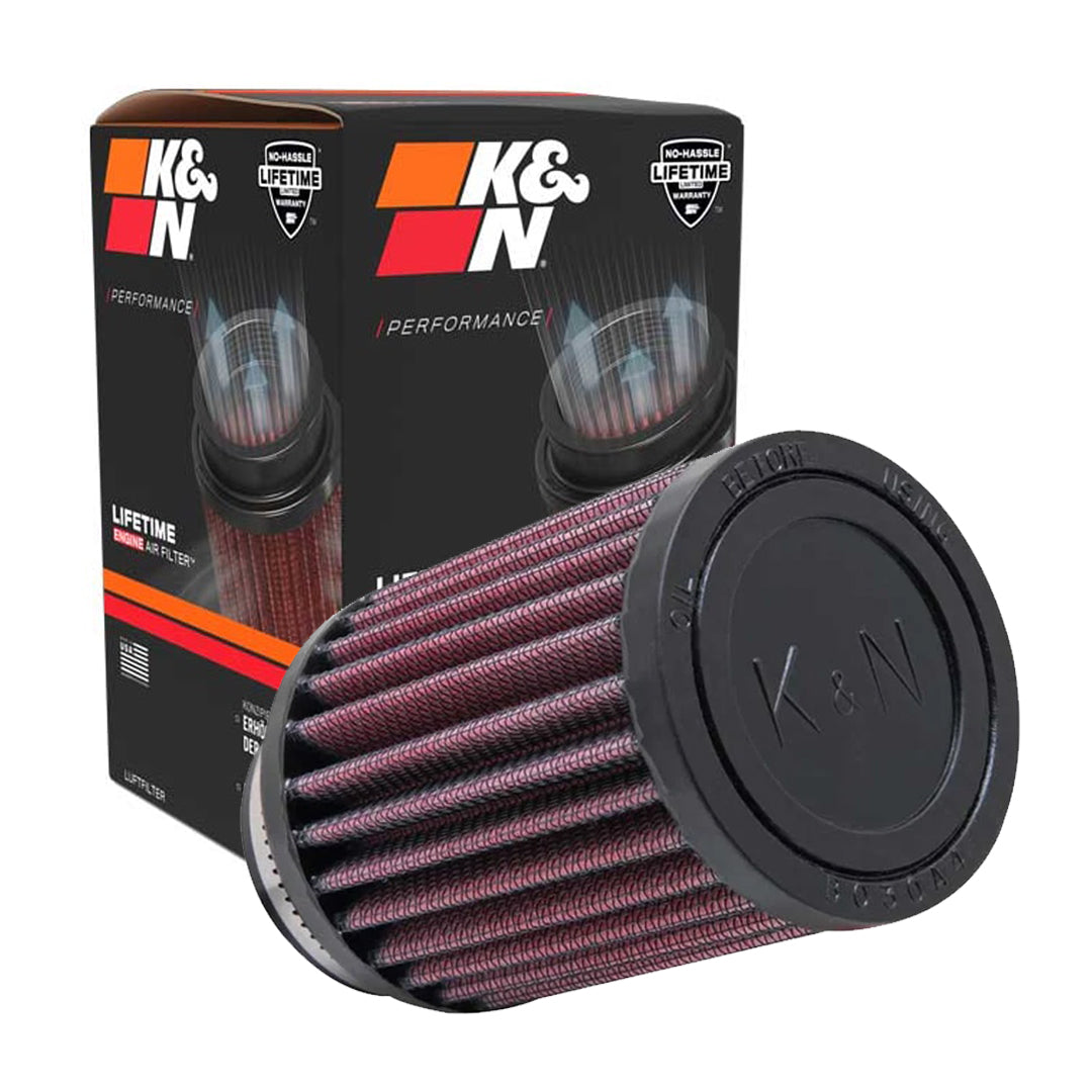 K&N Universal Clamp-On Air Filter RU-1280 1.8" Inlet, 4" Height
