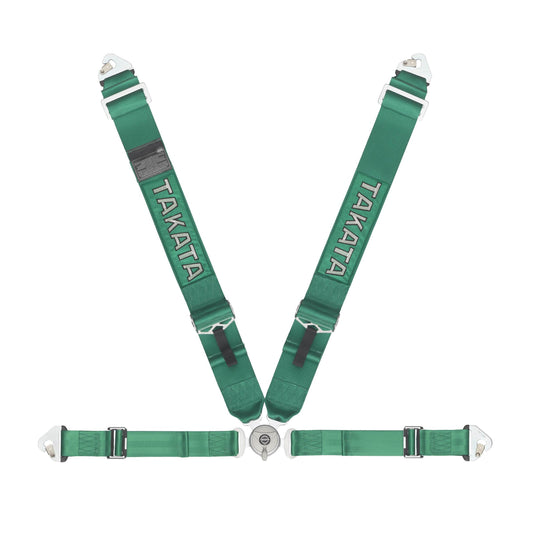 Takata Racing Belt 4pt Race 4 Snap Green