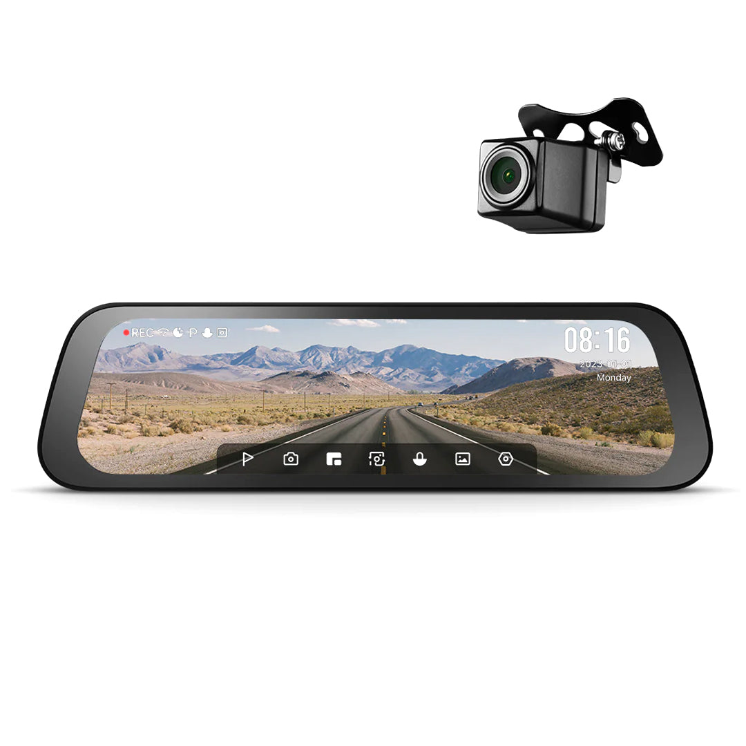 70mai Dash Cam S410 Rearview Mirror 9.35" Dual-Channel 2.5K HDR