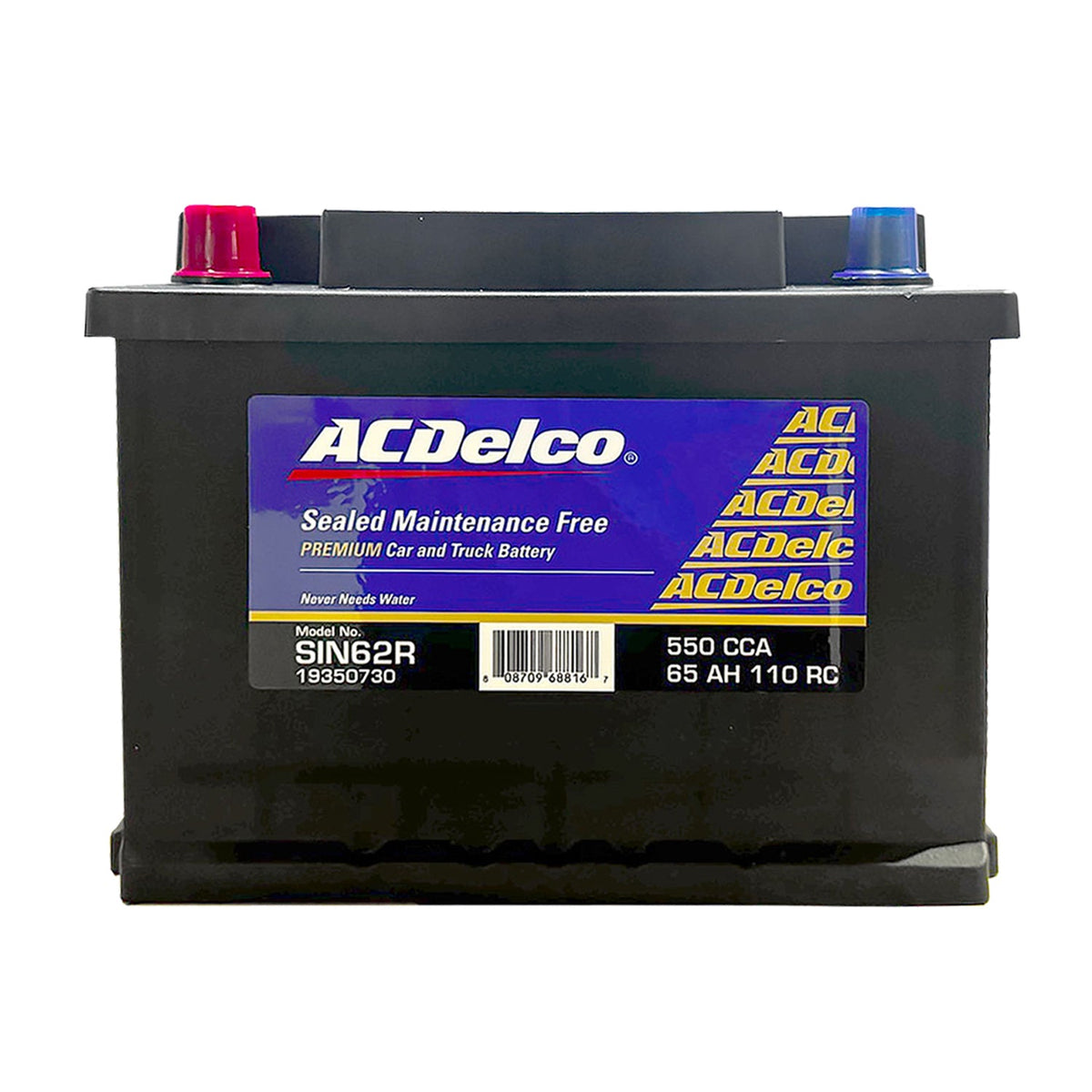 ACDelco Battery SMF DIN55 / SIN62R Reverse