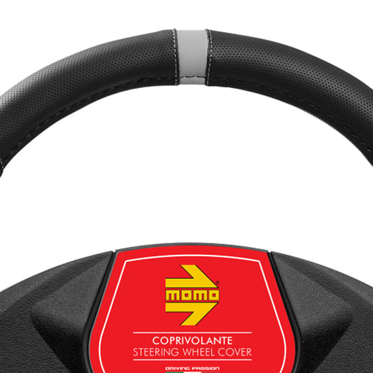 MOMO Steering Cover Elegant Black/Grey M