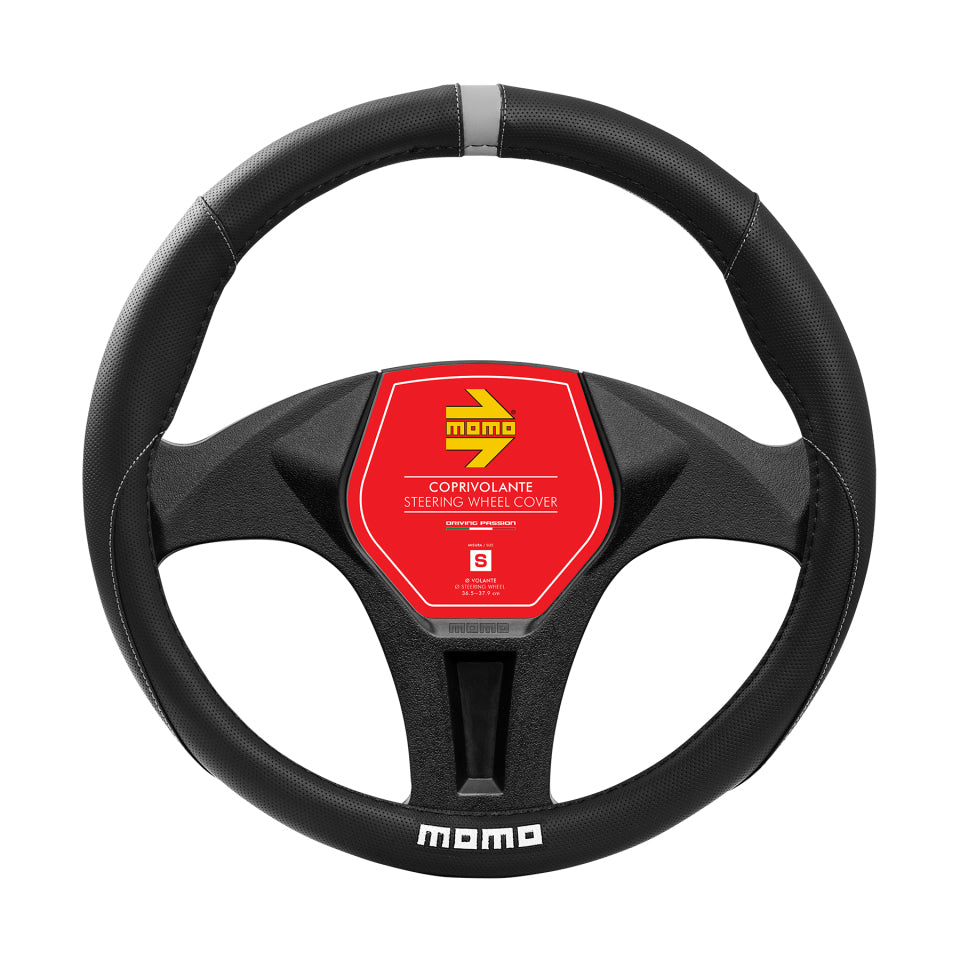 MOMO Steering Cover Elegant Black/Grey M