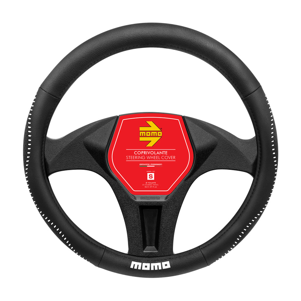 MOMO Steering Cover Street Black/White