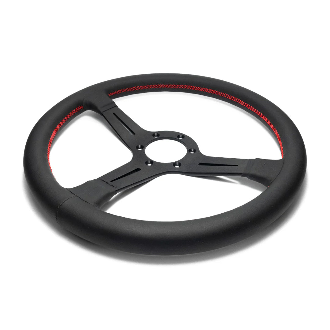 Worksbell Steering Wheel Red Stitch 340