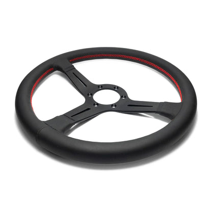 Worksbell Steering Wheel Red Stitch 340