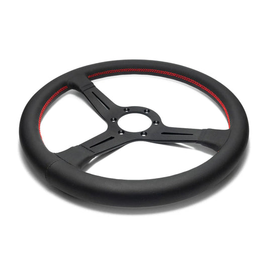 Worksbell Steering Wheel Red Stitch 340