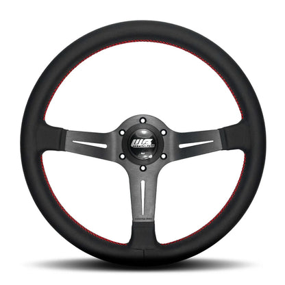 Worksbell Steering Wheel Red Stitch 340