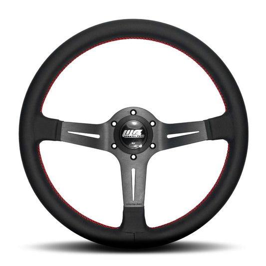 Worksbell Steering Wheel Red Stitch 340