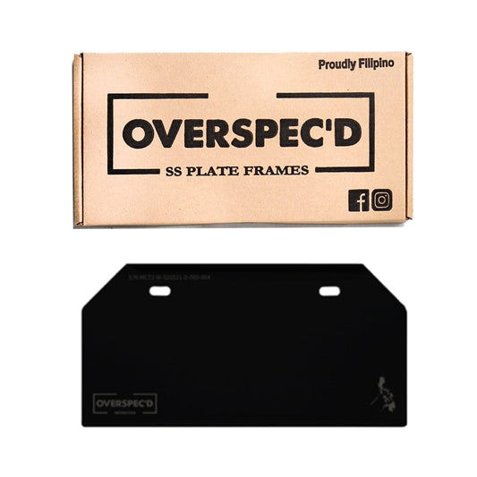 Overspec'D Motorcycle Plate Frame Holder Powder Coated Type 1