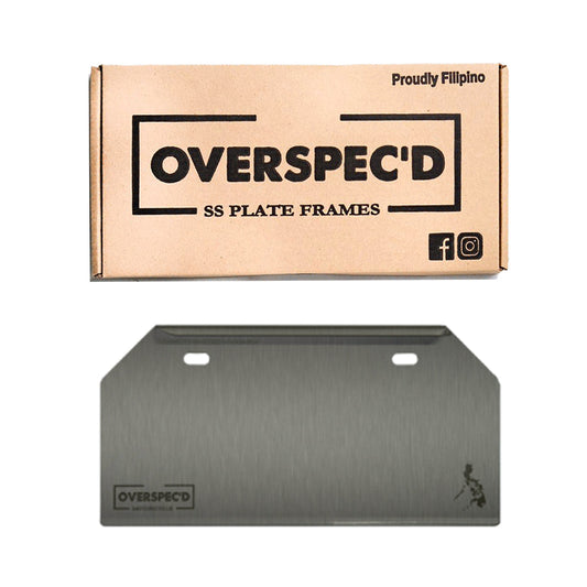 Overspec'D Motorcycle Plate Frame Holder Plain Type 1