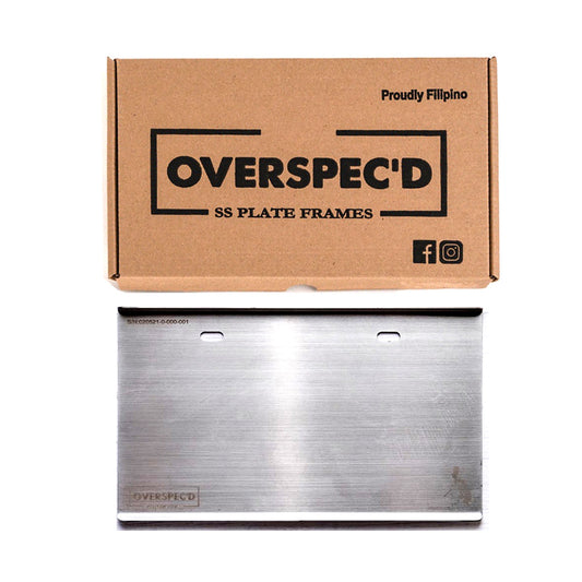 Overspec'D Motorcycle Plate Frame Holder Plain Type 3