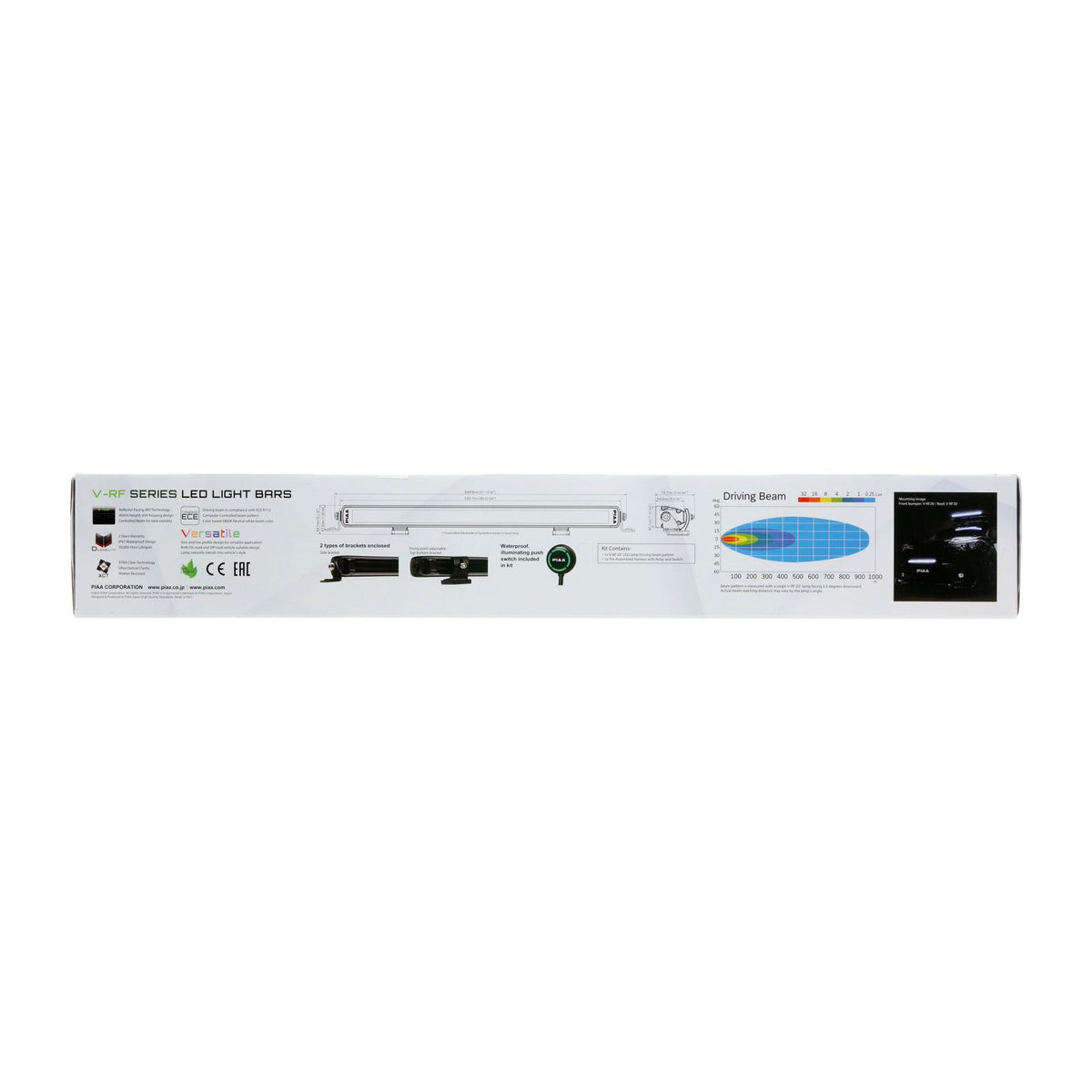 PIAA LED Light Bar V-RF20 Driving Beam 5800K, 12V, 105W 20"