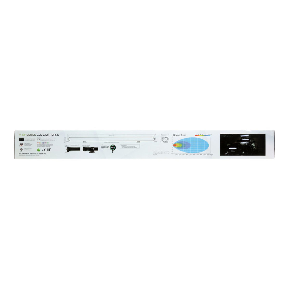 PIAA LED Light Bar V-RF30 Driving Beam 5800K, 12V, 165W 30"