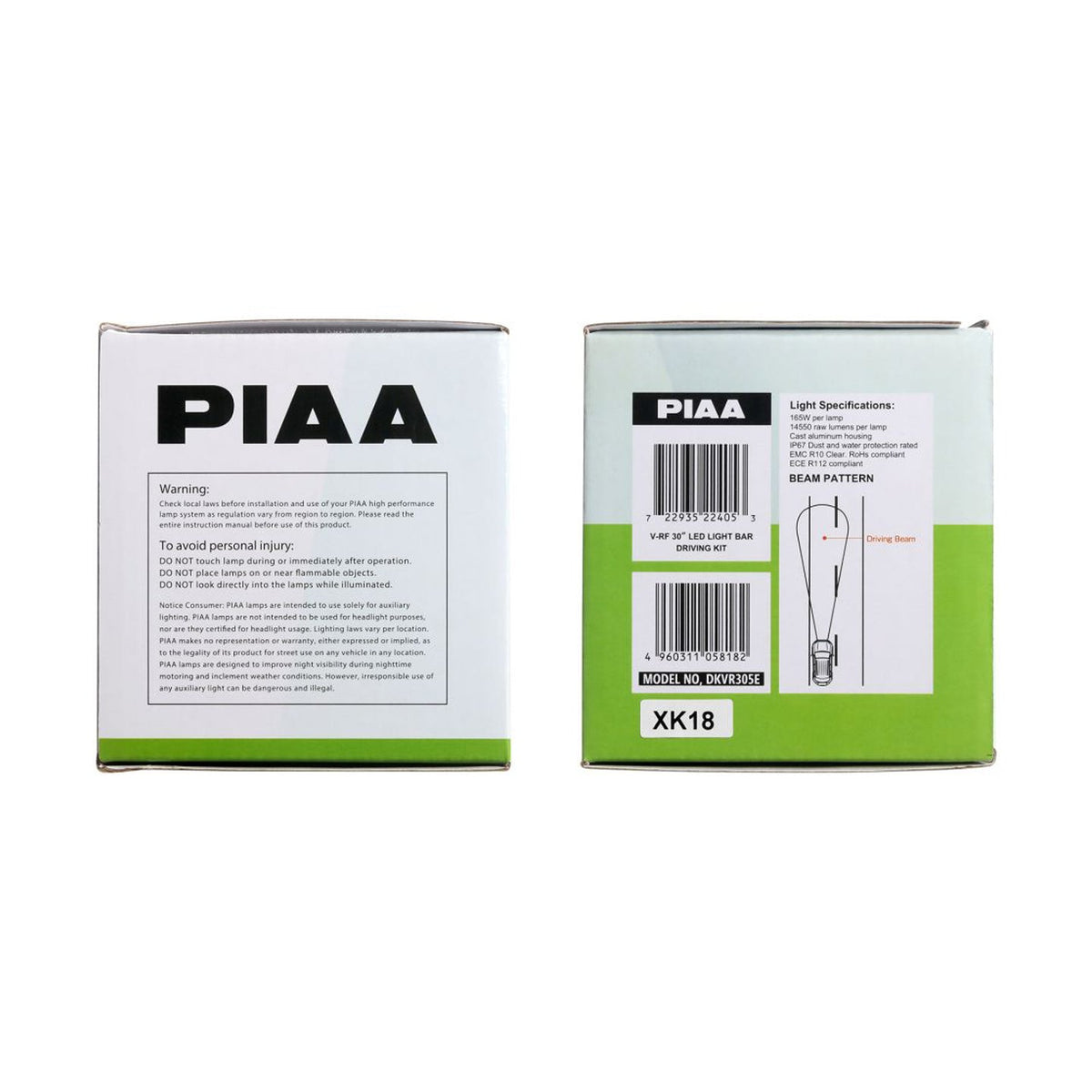 PIAA LED Light Bar V-RF30 Driving Beam 5800K, 12V, 165W 30"