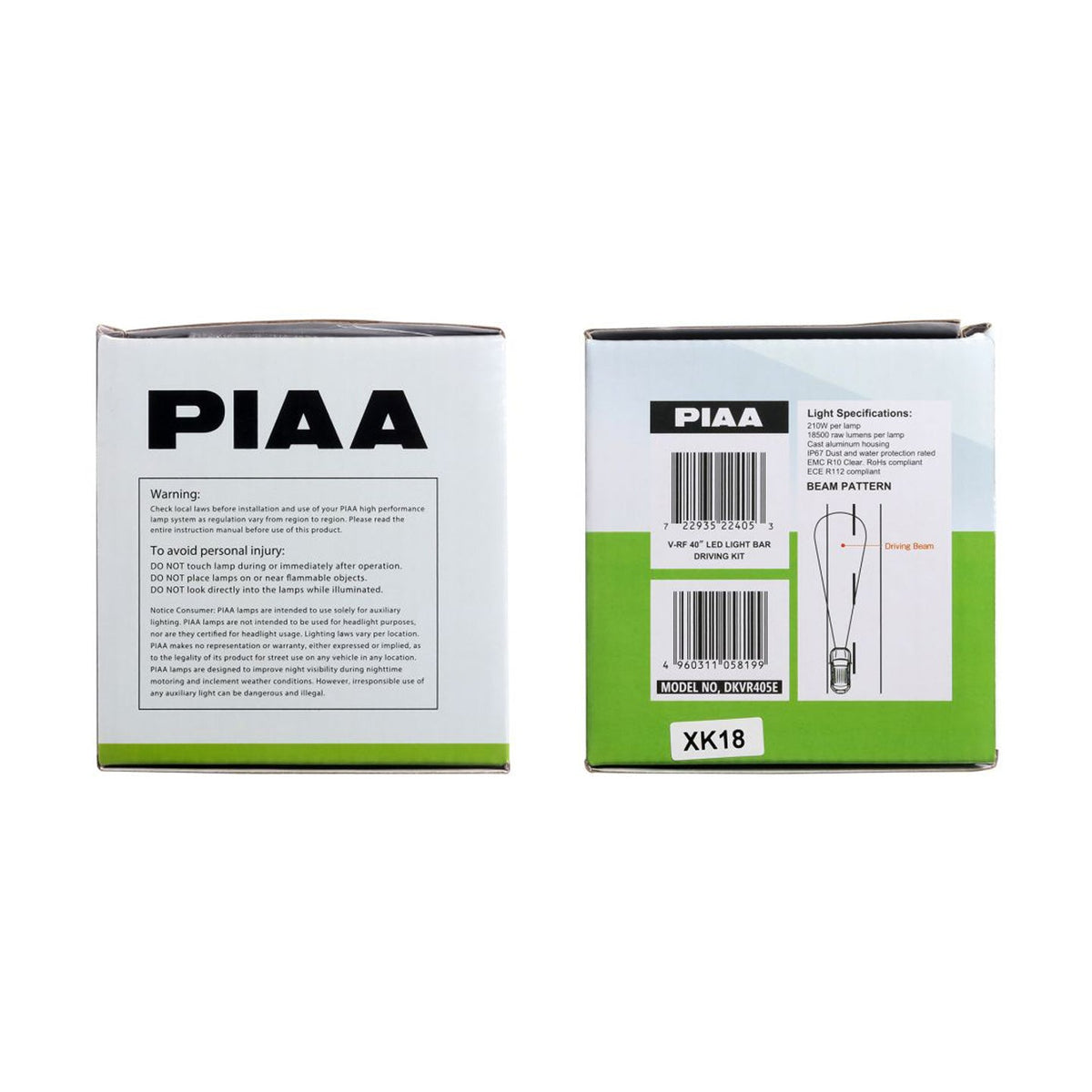 PIAA LED Light Bar V-RF40 Driving Beam 5800K, 12V, 210W 40"