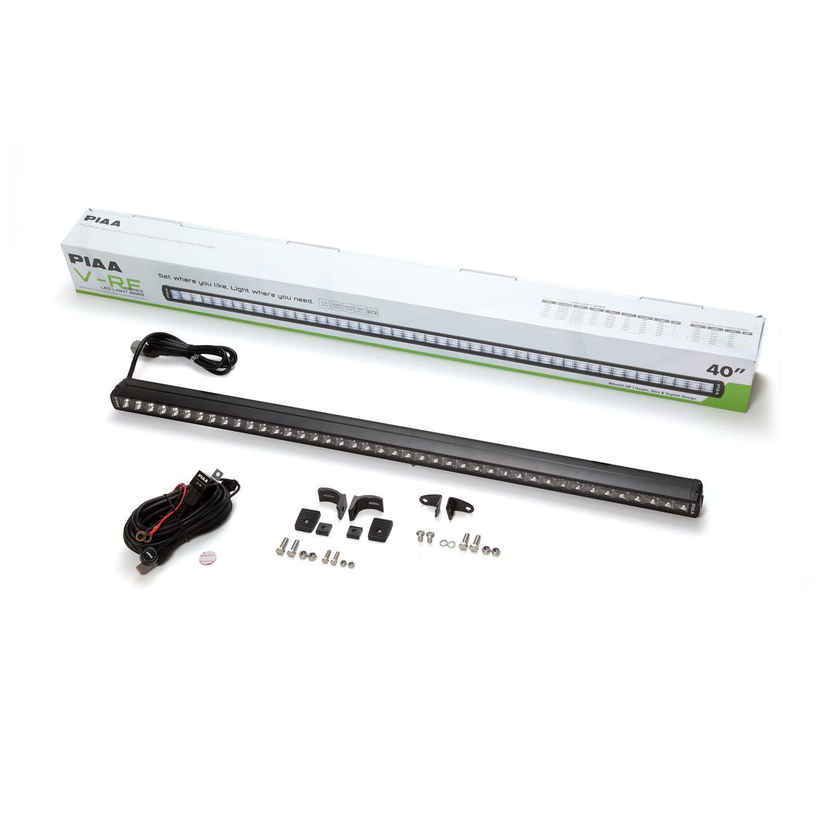 PIAA LED Light Bar V-RF40 Driving Beam 5800K, 12V, 210W 40"