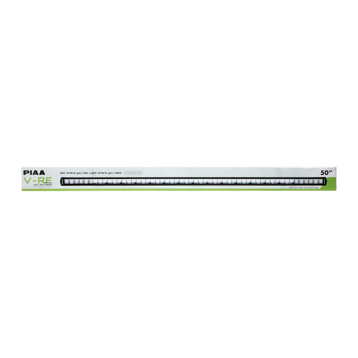 PIAA LED Light BarV-RF50 Combo Beam 5800K, 12V, 250W 50”