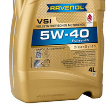 Load image into Gallery viewer, Ravenol Fully Synthetic Clean Synto USVO VSI 5W40 4 Liters
