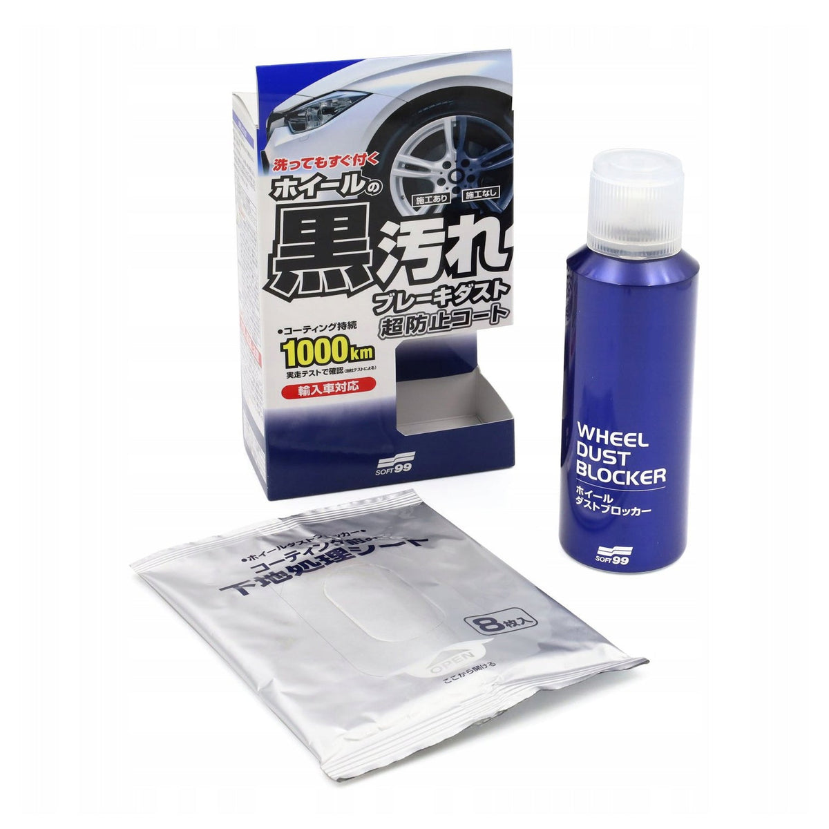 Soft99 Wheel Dust Blocker 200ml & 8 Sheets
