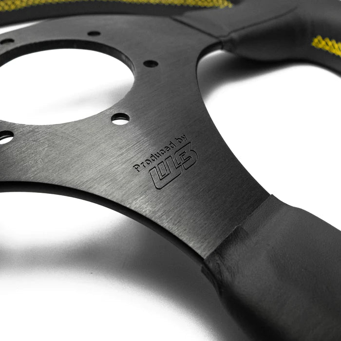 Worksbell Steering Wheel Yellow Stitch 350