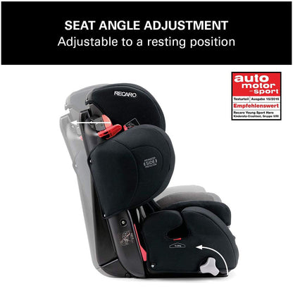 Recaro Kids Child Car Seat Young Sport Hero Aluminum Grey