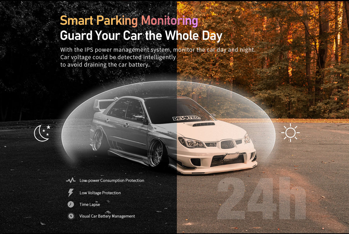 DDPAI Dashcam Z50 + Rear Cam 2160P 4K UHD Resolution
