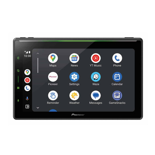 Pioneer 1DIN DMH-ZF9650BT AV Receiver with 10.1" Floating Capacitive Screen, WiFi, CarPlay/Android Auto & Weblink Hi-Res Audio