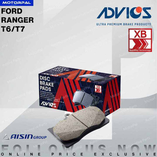 Advics Front Brake Pad T-Series for Ford Ranger 4x2 / 4x4 1999 - 2003