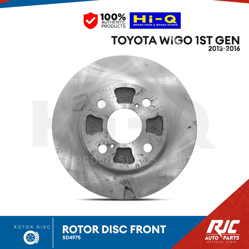 Hi-Q Front Rotor Disc for Toyota Wigo 1st Gen '13-16 (SD4975)