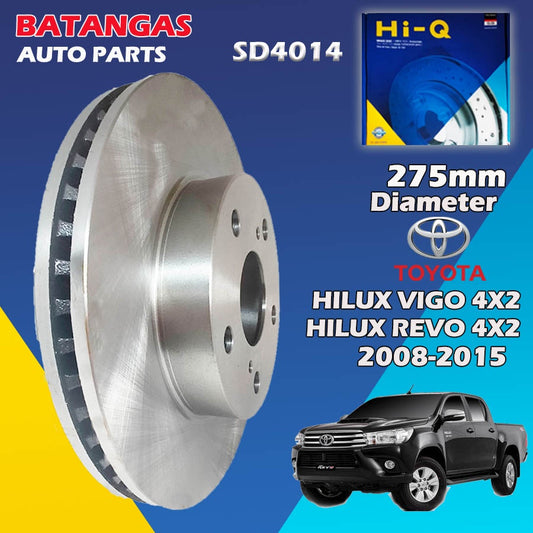 Hi-Q Front Rotor Disc for Toyota Prado, Hilux Surf (SD4038)