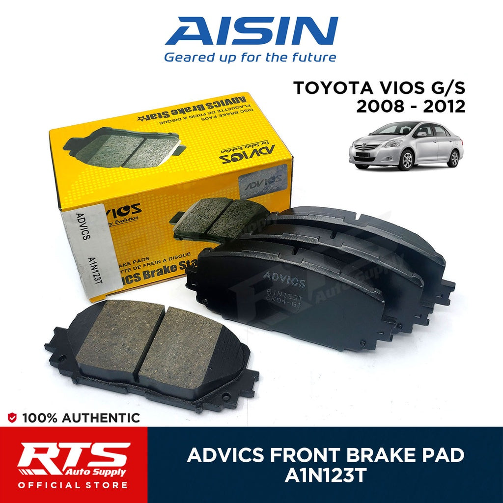 Advics Front Brake Pad T-Series for Toyota Vios 1.5S 2008 - 2012