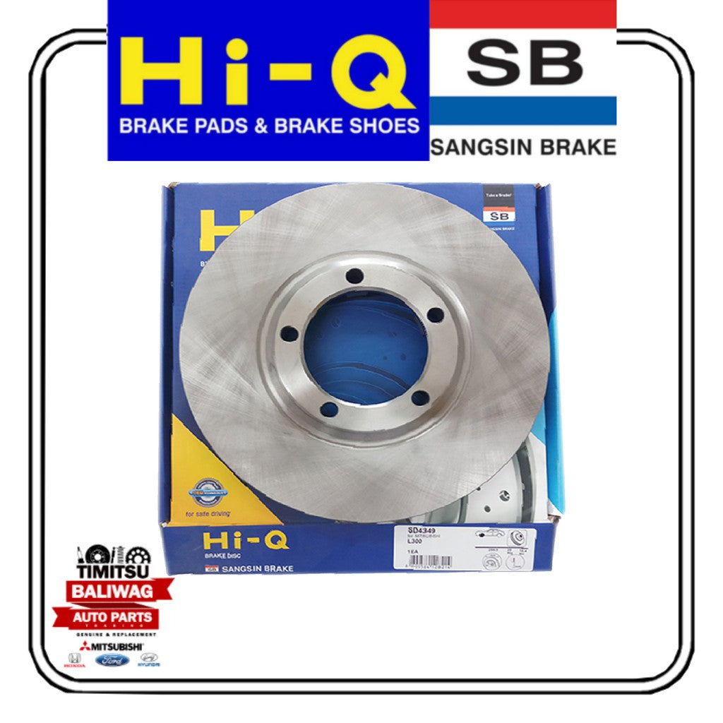 Hi-Q Front Rotor Disc for Mitsubishi L300 ALL (SD4349)