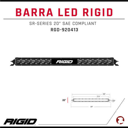 RIGID LED SR-L Series SAE Complaint 20"