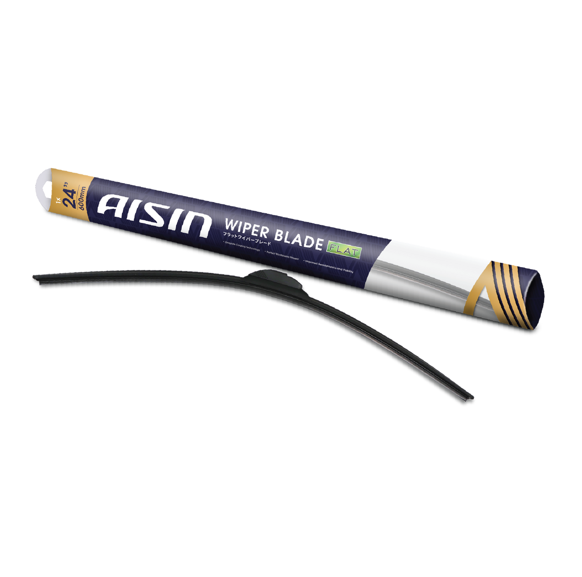 Aisin Flat Type Wiper Blade with Graphite Coating 16 " / 400 mm