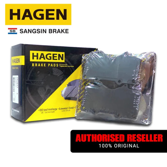 Hagen Front Brake Pad GP2033 for Mitsubishi Pajero 3.2 '15-up, Toyota Landcruiser Prado '03-08, Fj Cruiser '14-up, Fortuner '10-12