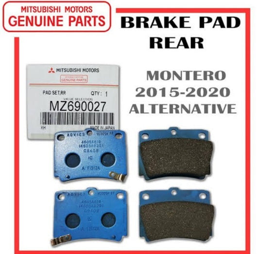 Advics Rear Brake Pad T-Series for Mitsubish Pajero, Montero Sport 2005 - 2013