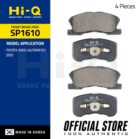 Hagen Front Brake Pad GP1610 for Toyota Wigo (Auto) '12-up