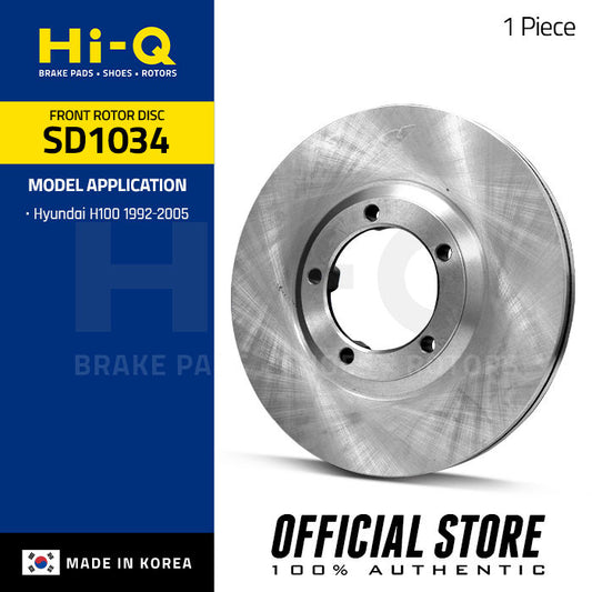 Hi-Q Front Rotor Disc for Hyundai H100 '92-05 (SD1034)