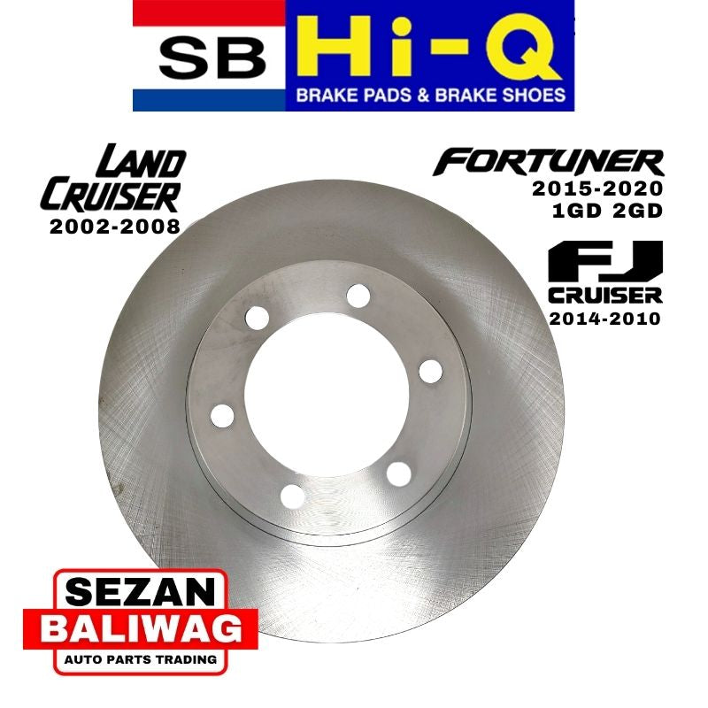 Hi-Q Front Rotor Disc for Toyota Landcruiser FZJ80 (SD4089)