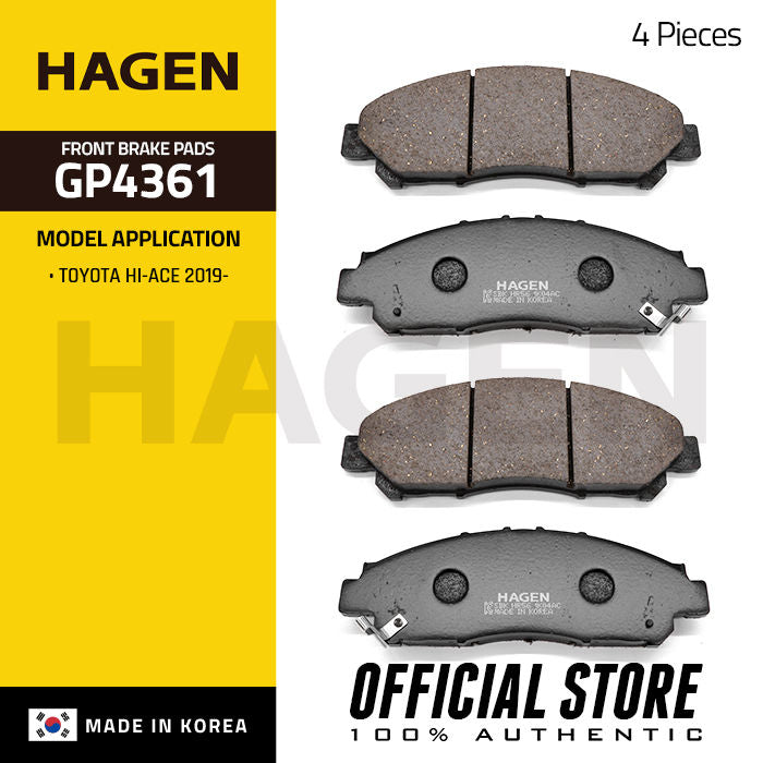 Hagen Front Brake Pad GP4361 for Toyota Hi-ace '19-up